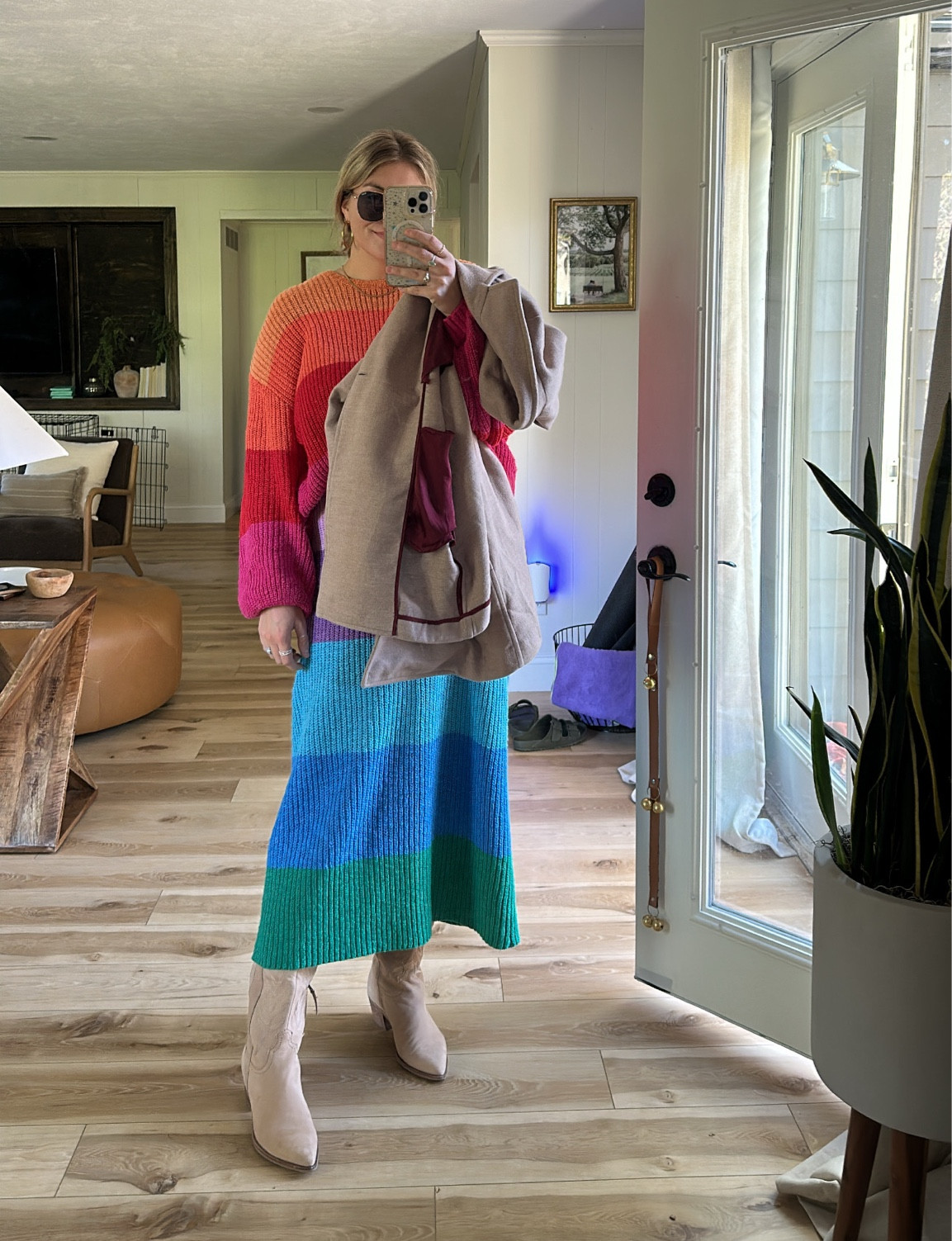 Sweater set, rainbow stripe, fall outfits
Outfit is currently on sale!  

#LTKsalealert #LTKstyletip