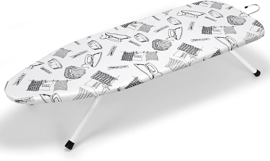 Duwee 13"x36"Table top Ironing Board with Thicken Felt Padding, Heat Resistant Cover,Stainless St... | Amazon (US)