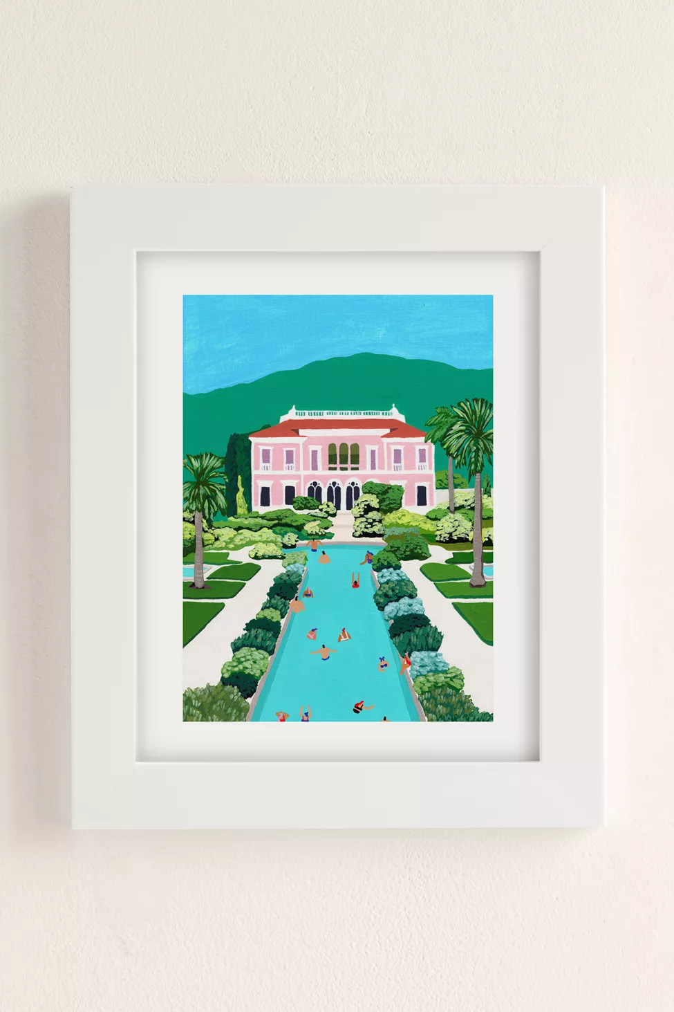 Helo Birdie Pink Palace Art Print | Urban Outfitters (US and RoW)