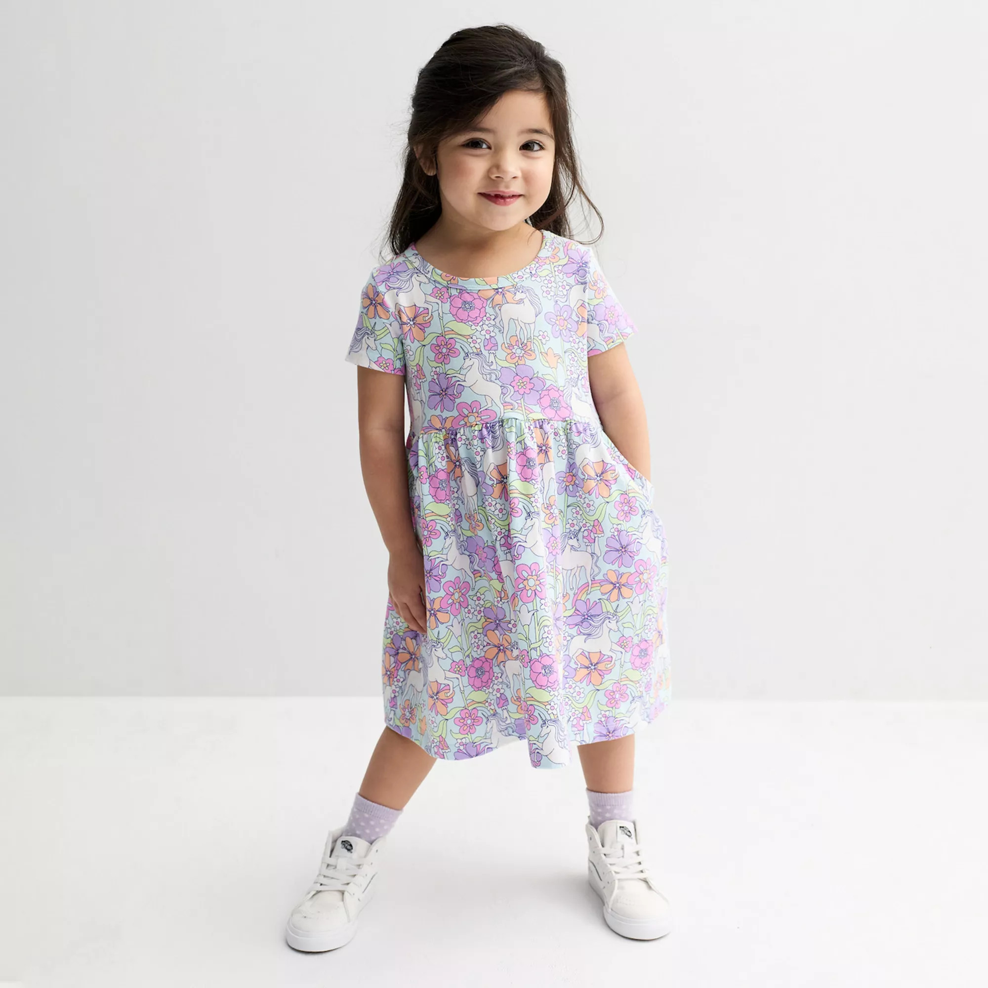 Baby & Toddler Girl Jumping Beans® Short Sleeve Dress | Kohl's