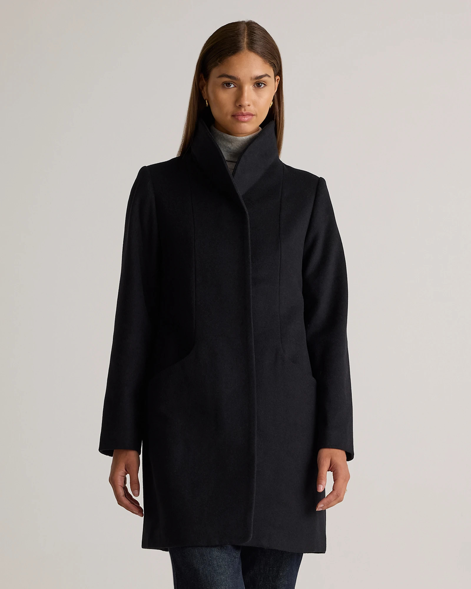 Italian Wool Cocoon Coat | Quince