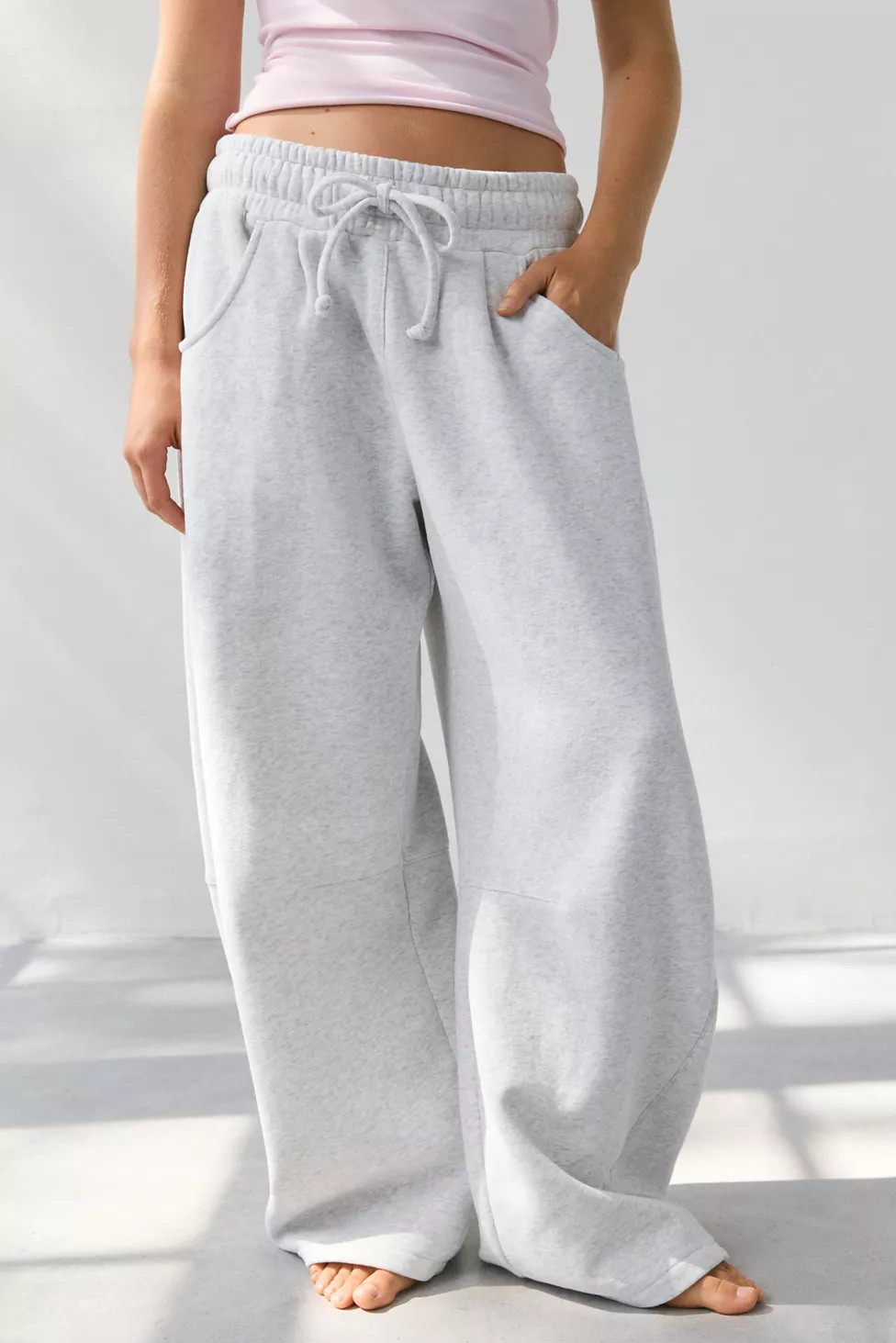 Out From Under Essential Barrel Leg Full Length Sweatpant | Urban Outfitters (US and RoW)