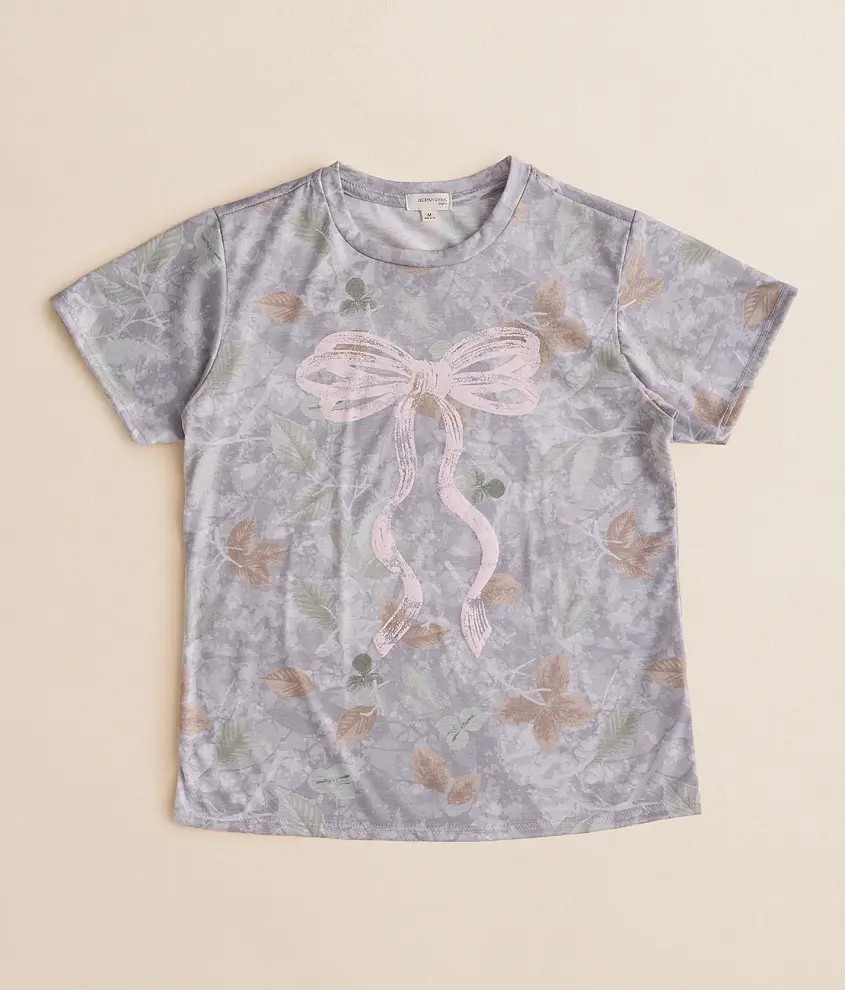 Girls - Camo Bow T-Shirt | Buckle