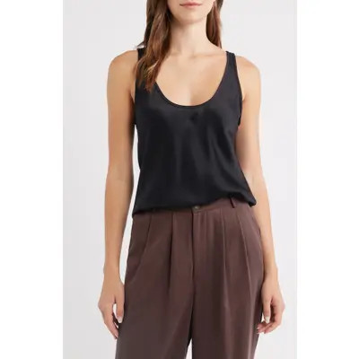 Reformation Veya Sleeveless Silk Top in Almond at Nordstrom, Size Large | Nordstrom