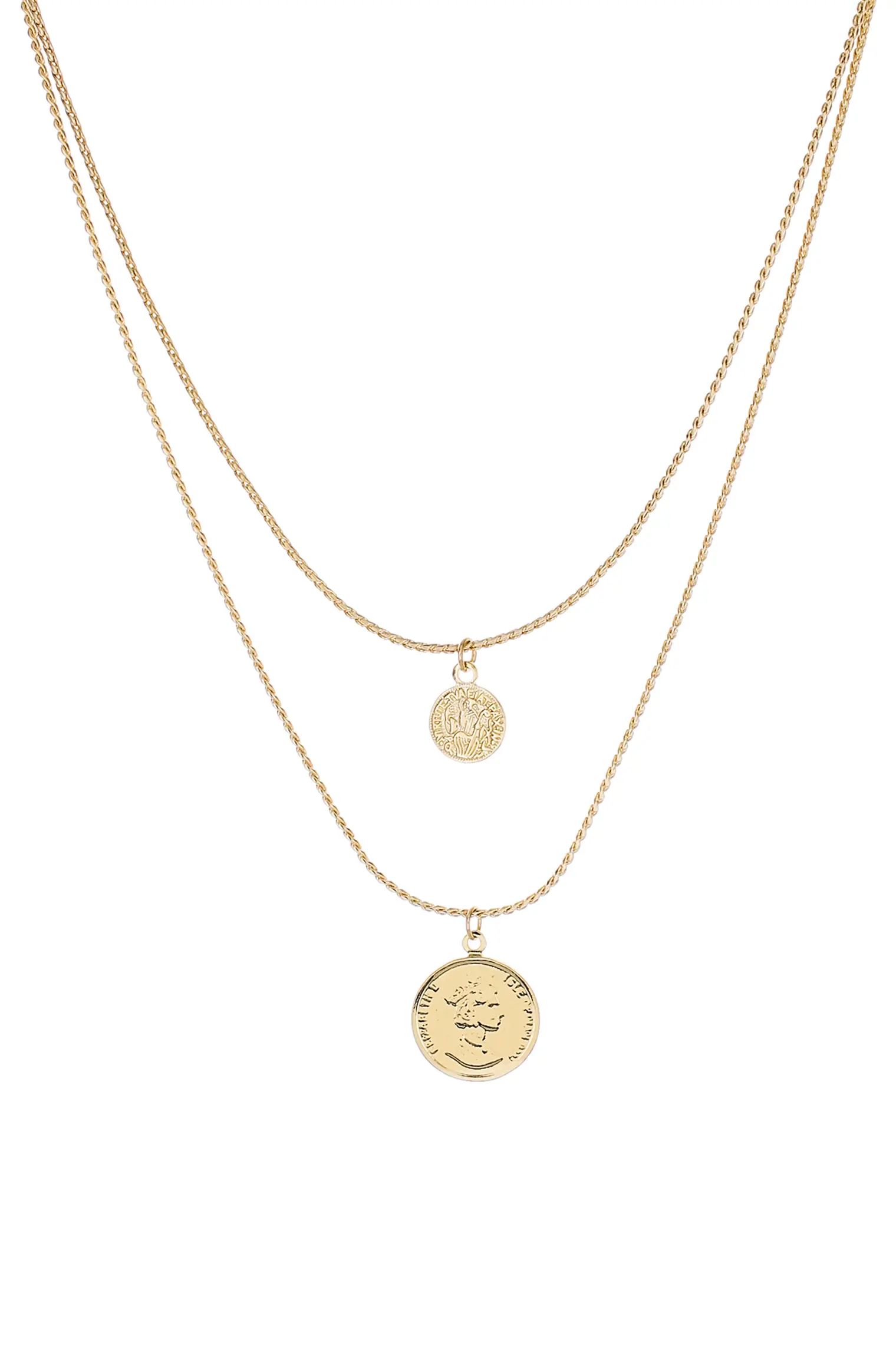 Circle Pendant Layered Necklace | Nordstrom