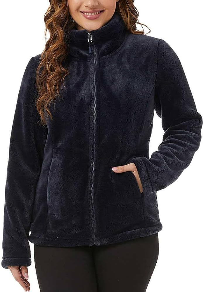 32 Degrees Heat - Chaqueta de felpa con cremallera completa para mujer | Amazon (US)