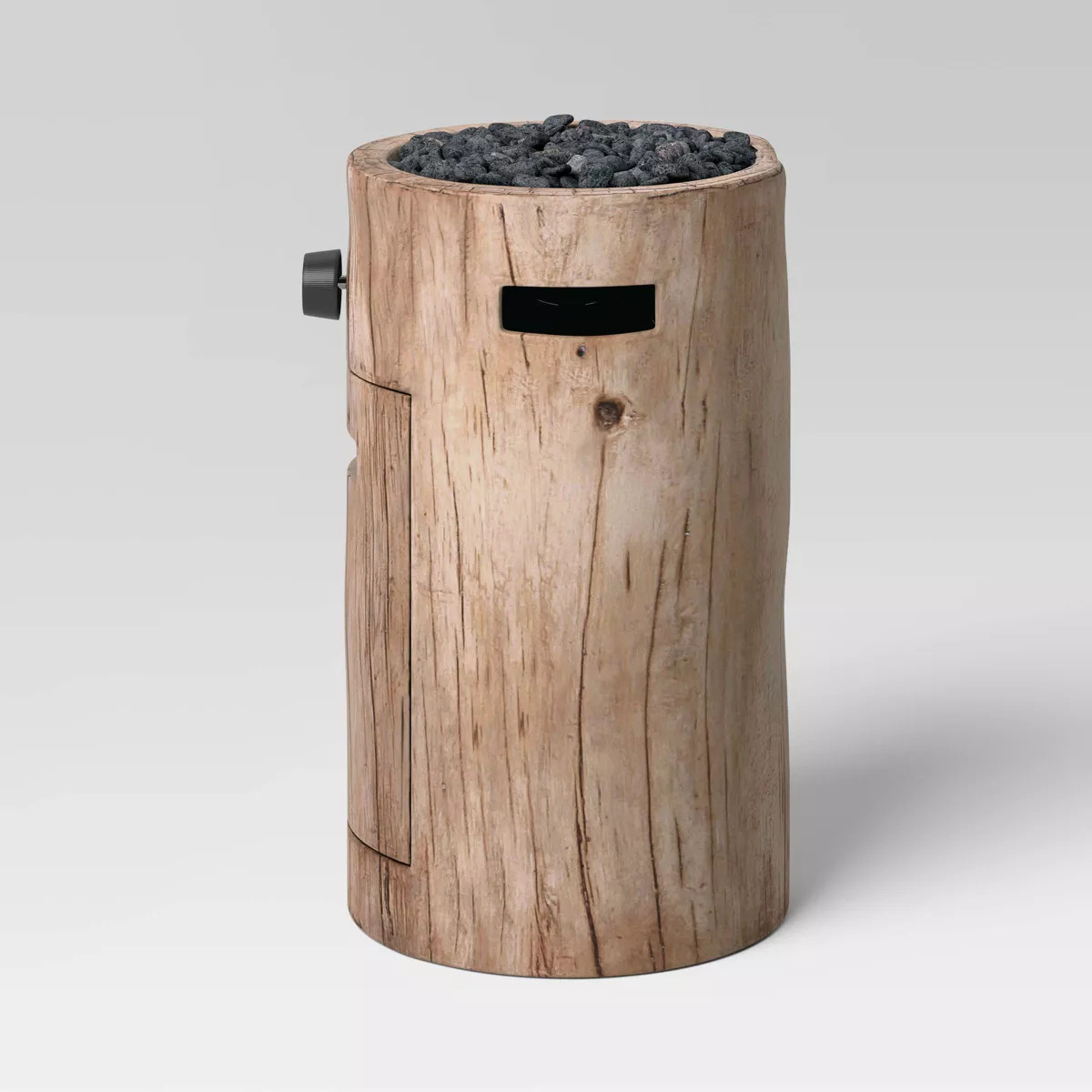 Weathered/Natural Finish Small LP Round Outdoor Fire Column Natural - Threshold™ | Target