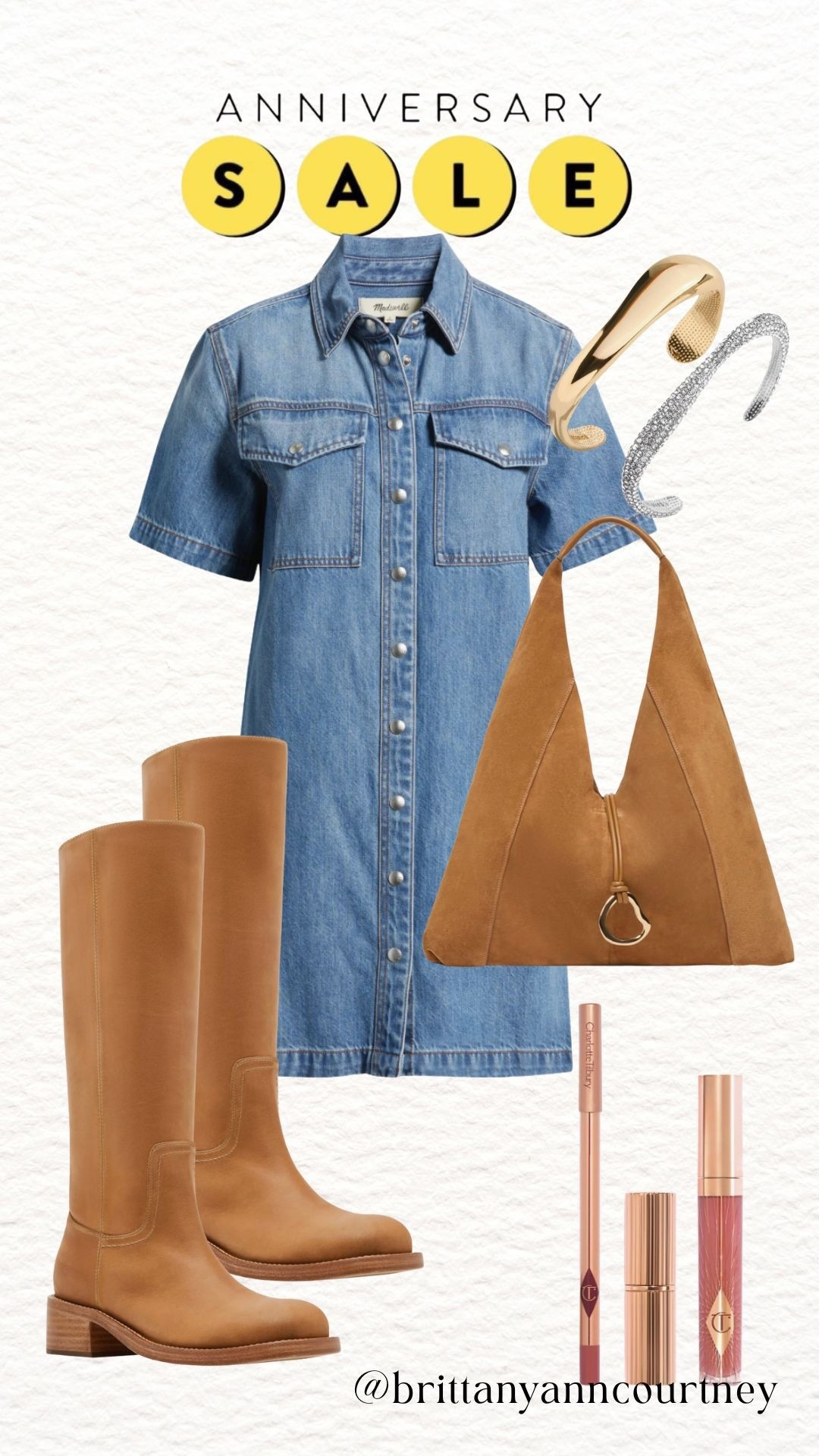 Cute denim dress fall outfit 🍂🍁☕️✨Nordstrom sale 

#LTKSeasonal #LTKSaleAlert #LTKMidsize