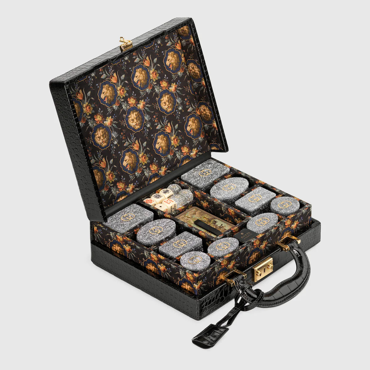 Decorative Poker set with crocodile case | Gucci (CA)