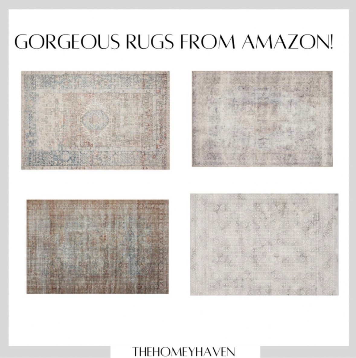 Love these neutral rugs for all rooms in the home! 


Neutral area rugs, nursery, living room, gray rugs, tan rugs, living room rugs, entryway rugs, console table, kitchen rugs, dining room rugs, modern rugs, home, home decor, Amazon finds, Amazon home, summer outfits, beach vacation, travel outfit, summer decor, summer refresh

#LTKHome #LTKBaby #LTKdayinmylife