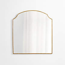Emmy Brass Wall Mirror 36"x40" + Reviews | Crate & Barrel | Crate & Barrel