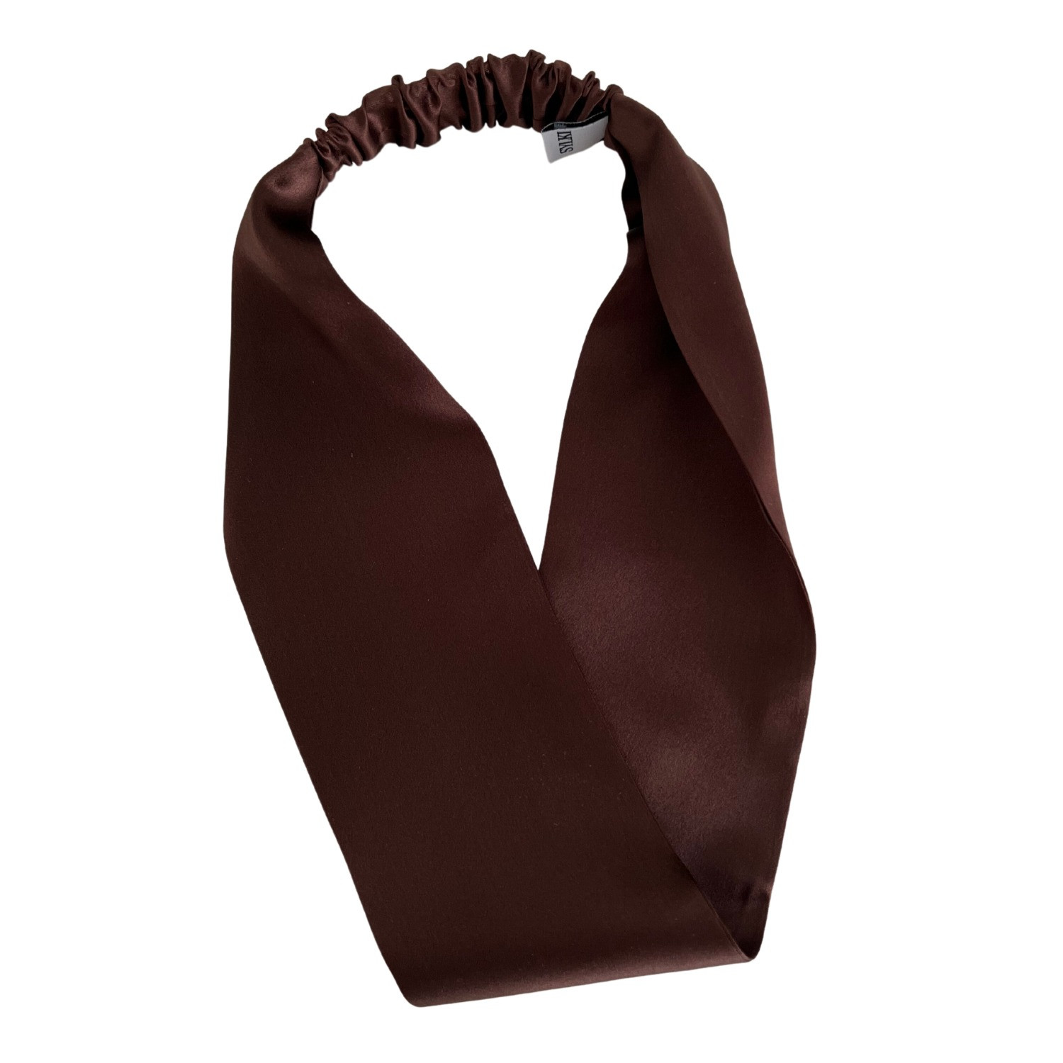 Silk Wide Headband - Brown | Wolf & Badger (US)