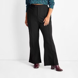Women's Plus Size Mid-Rise Flare Pants - Future Collective™ with Kahlana Barfield Brown... | Target