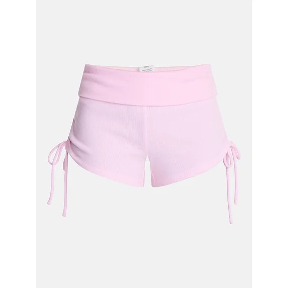 No Boundaries Waffle Knit Sleep Shorts, 2.5'' Inseam, Women’s and Women's Plus XS-2X | Walmart (US)