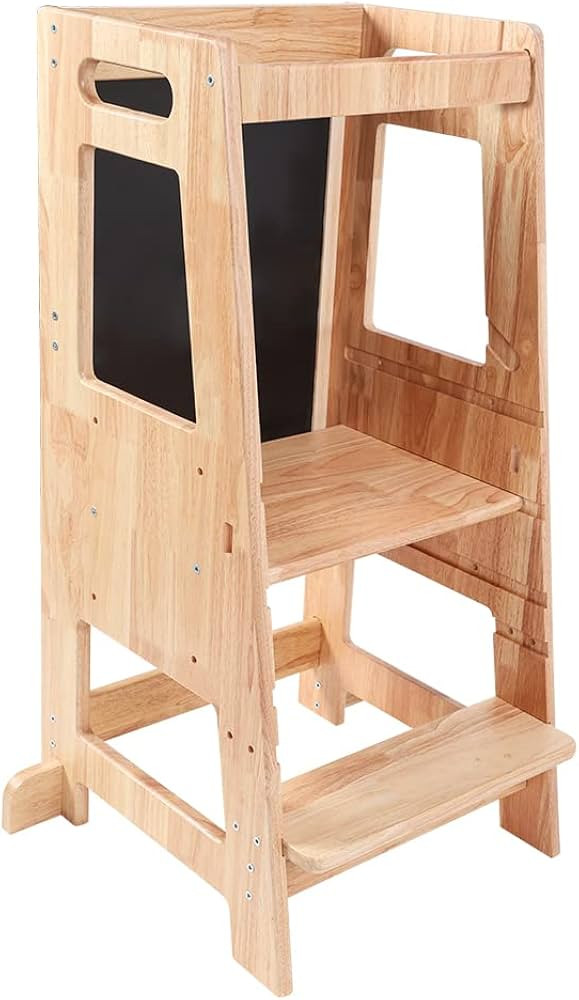 HARPPA Toddler Kitchen Stools Helper with Adjustable Height and Anti-Slip Protection, Kids Standi... | Amazon (US)