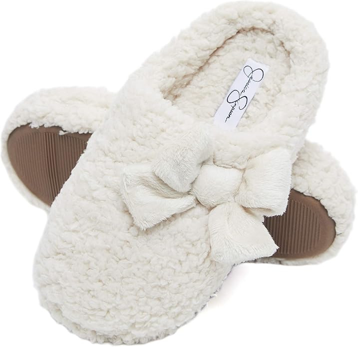 Jessica Simpson Women's Plush Marshmallow Slide on House Slipper Clog with Memory Foam | Amazon (US)
