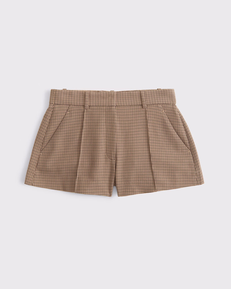 Curve Love High Rise Micro Tailored Short | Abercrombie & Fitch (US)