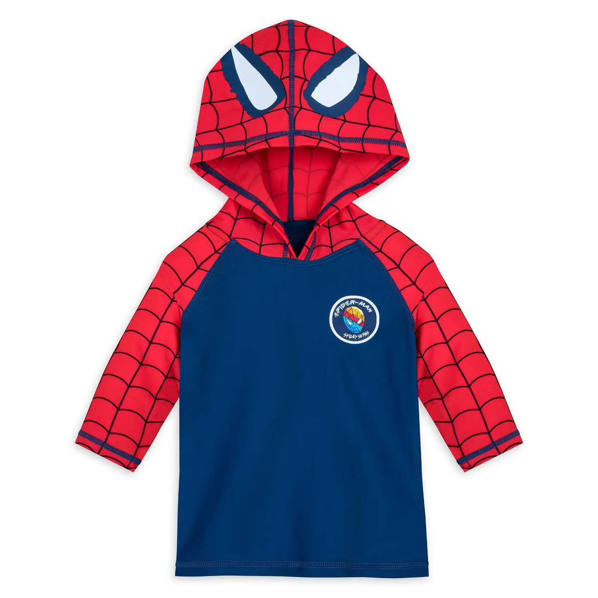 Boys' Marvel Spider-Man Rash Guard Top - Red/Navy Blue - Disney Store | Target