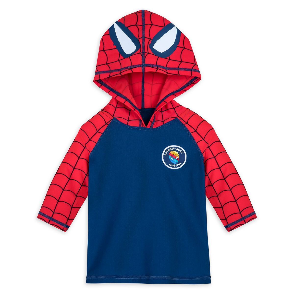 Boys' Marvel Spider-Man Rash Guard Top - Red/Navy Blue - Disney Store | Target