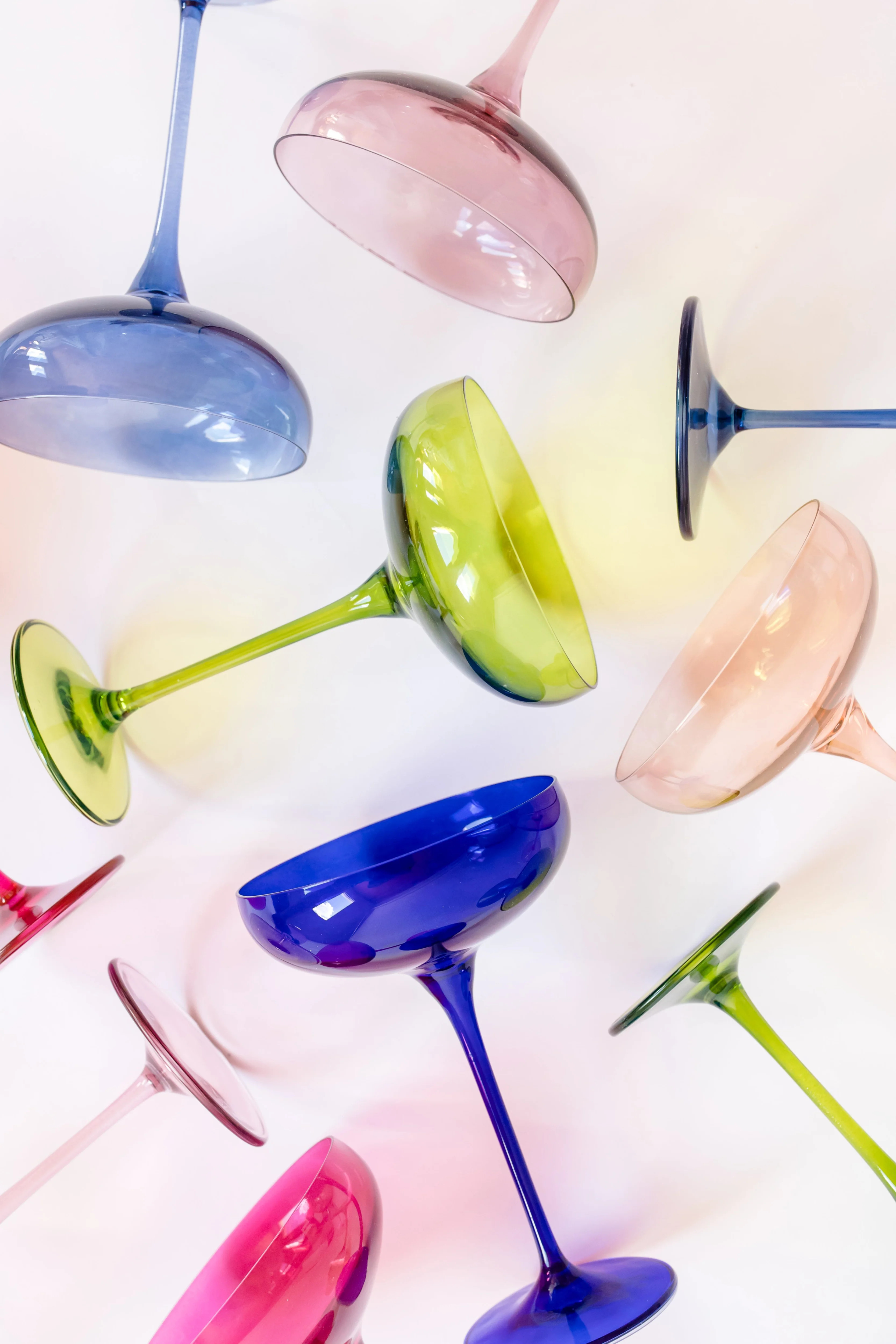 Estelle Colored Champagne Coupe - Set of 6 {Mystery Box} | Estelle Colored Glass