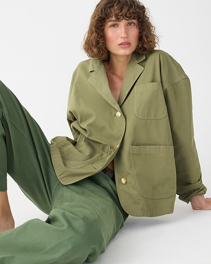 Blazer-jacket in chino | J. Crew US