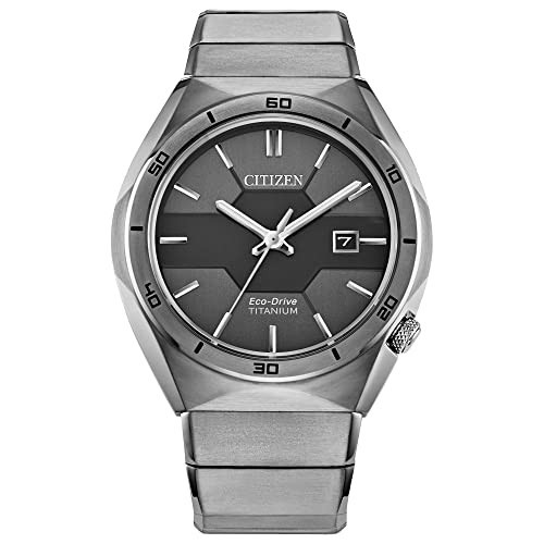 Citizen Men's Eco-Drive Sport Luxury Armor Watch in Super Titanium, Black Dial (Model: AW1660-51H) | Amazon (US)