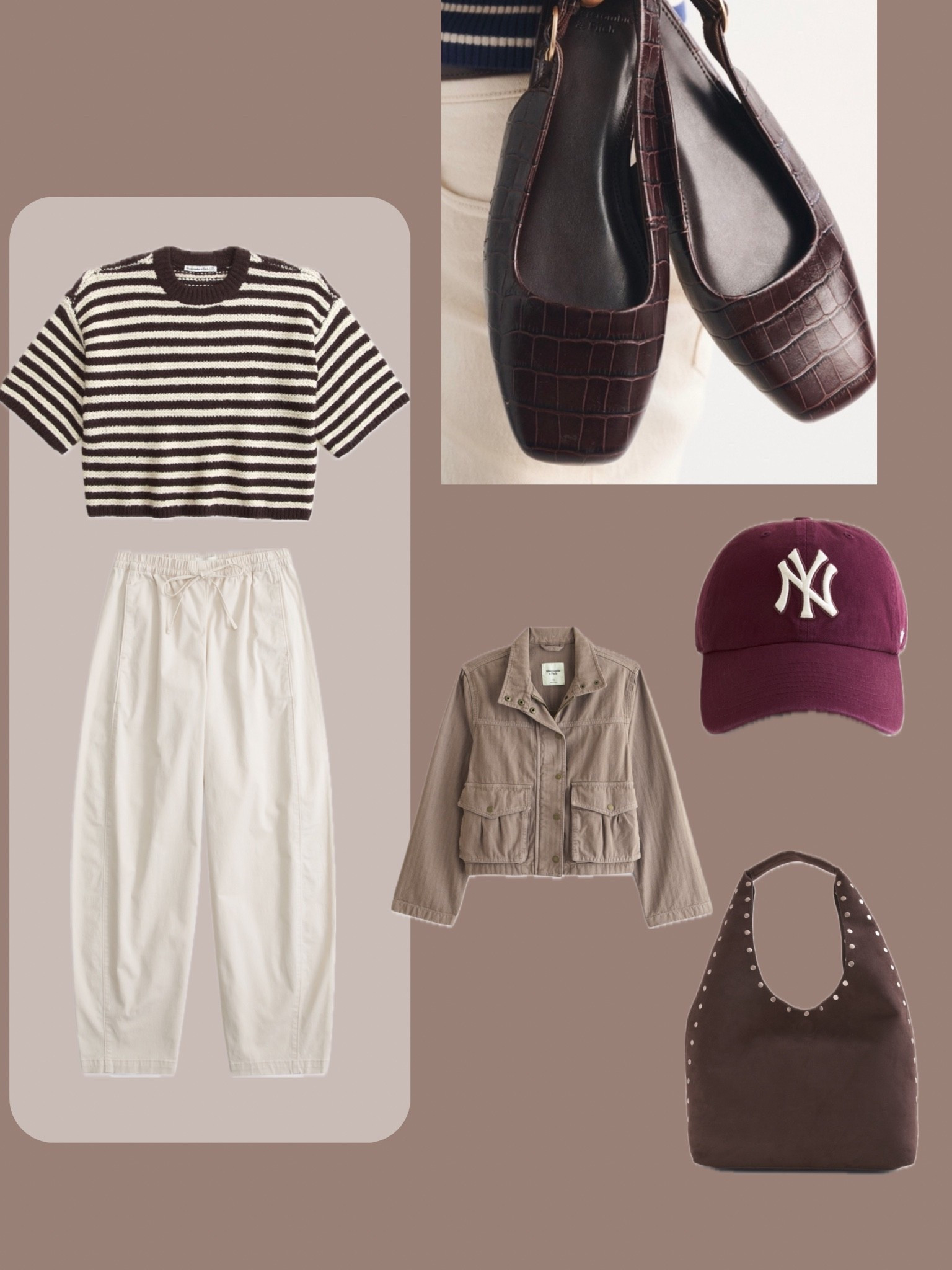 | barrel pull on pants | striped sweater shirt | fall jackets | leather slingback flats | fall suede bags | autumn outfits | work outfits |

#LTKootd #LTKWorkwear #LTKmomlife