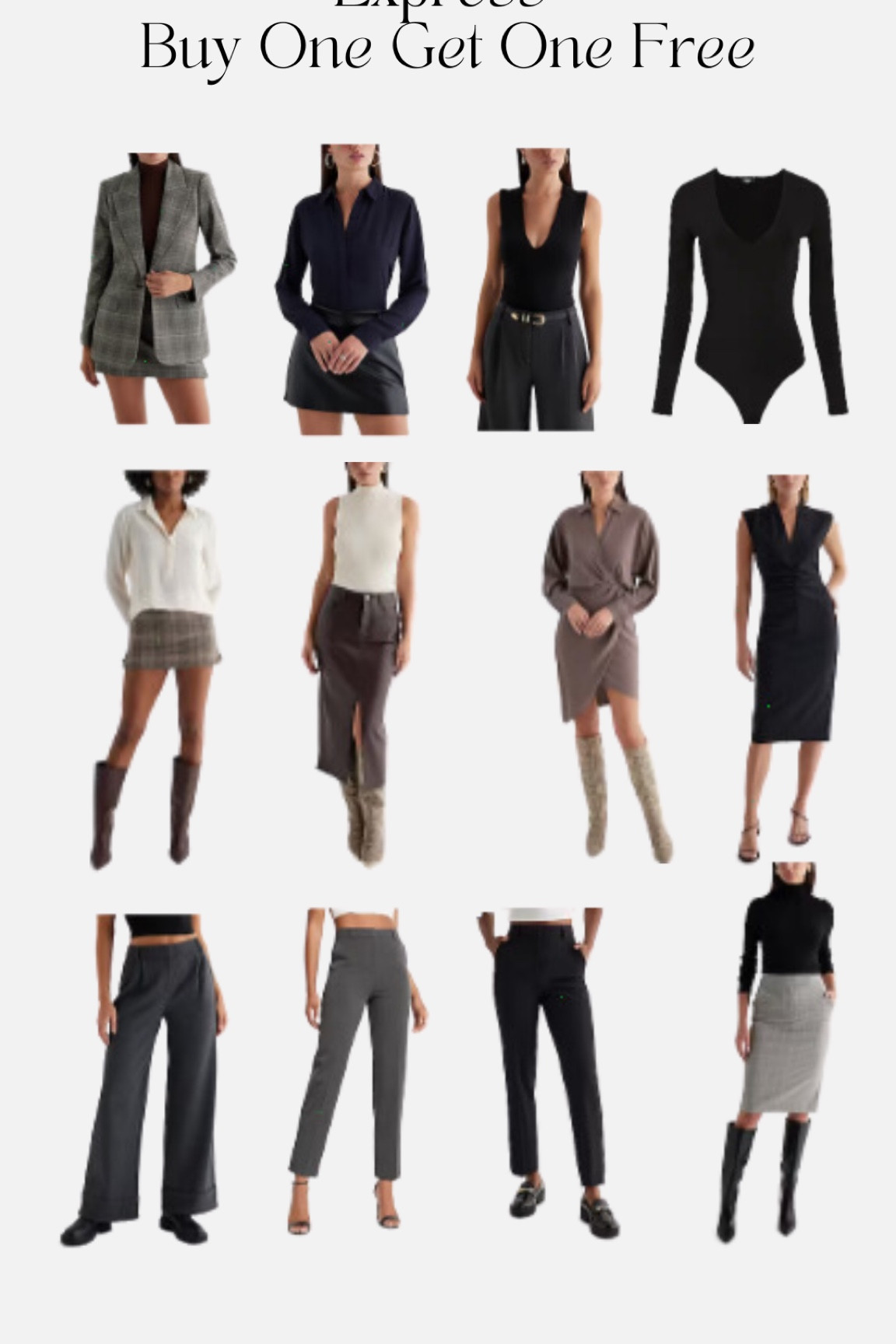 EXPRESS BUY ONE GET ONE FREE SALE STILL HAPPENING NOW! Here’s everything I bought! 

Their body contour collection is my favorite! Stocked up on some new work clothes too for my return to the office! 

#express #expresssale #officeoutfits #workoutfits #bodycontourexpress 

#LTKworkwear #LTKfindsunder50 #LTKsalealert