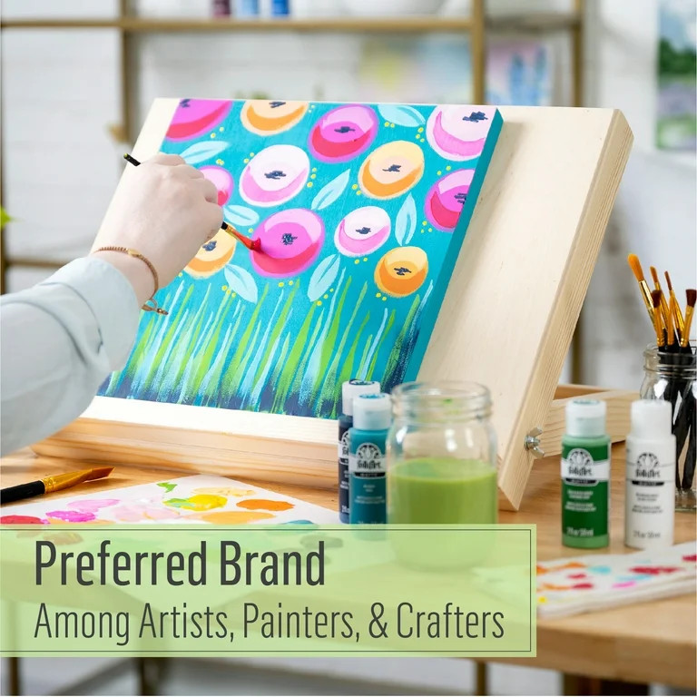 FolkArt Acrylic Craft Paint, Matte Finish, Coffee Latte, 2 fl oz - Walmart.com | Walmart (US)