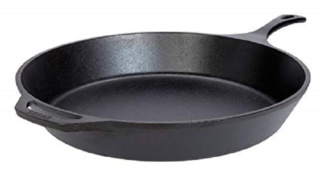 Lodge 15 Inch Cast Iron Pre-Seasoned Skillet – Signature Teardrop Handle - Use in the Oven, on ... | Amazon (US)
