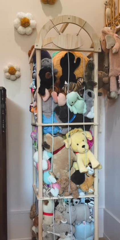 I love this stuffed animal organizer in my daughter's room.  

 #LTKHome #LTKBaby #LTKKids