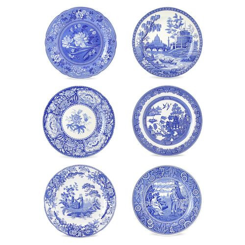 Spode Blue Room Set of 6 Georgian Plates | One Kings Lane