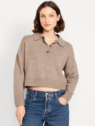 SoSoft Cropped Polo Sweater | Old Navy (US)