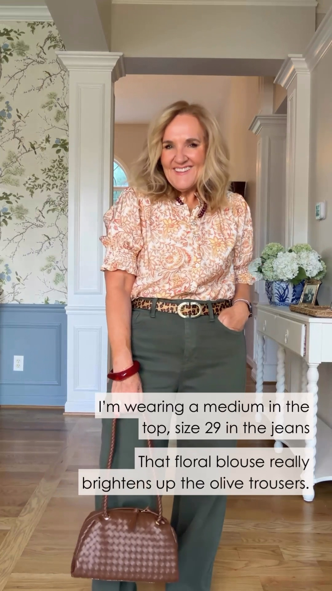 Use code NANETTE15 and get 15% off your 1st order at Avara

The floral top with these olive pants is such a pretty combination. I’m wearing a medium in the top and a size 29 in the jeans, and that little belt really pulls everything together.

#LTKootd #LTKgrwm #LTKdayinmylife