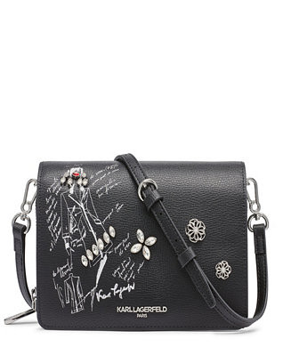 KARL LAGERFELD PARIS Lourdes Crossbody   - Macy's | Macy's