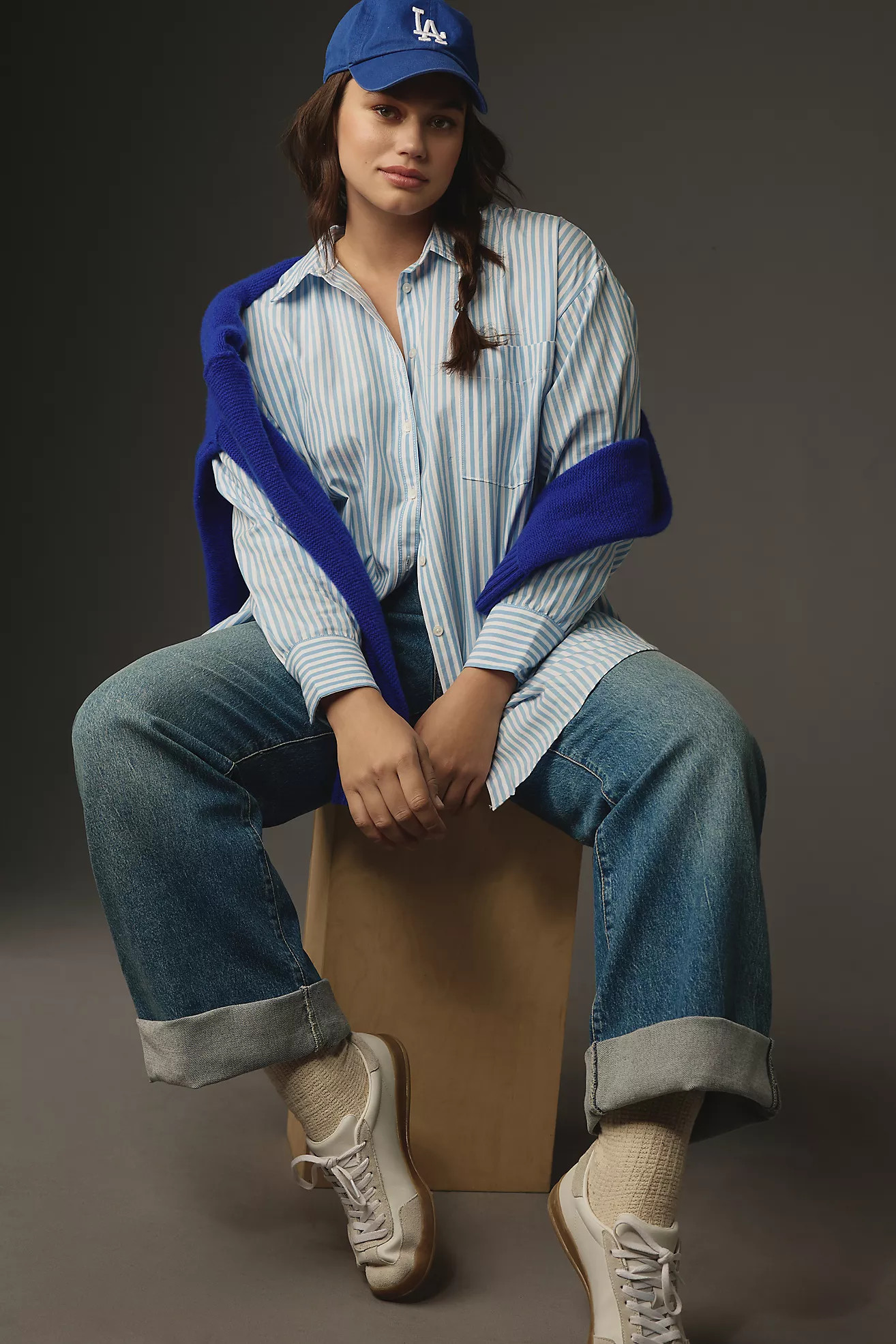 The Bennet Buttondown Shirt by Maeve: Striped Edition | Anthropologie (US)