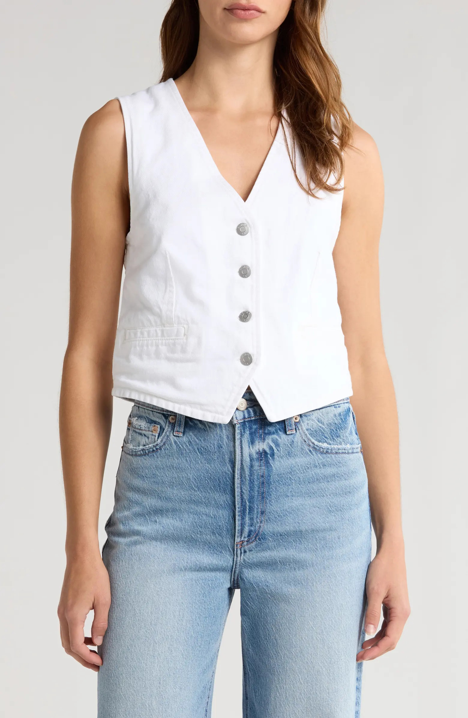 Pistola Vero Cotton Crop Vest | Nordstrom | Nordstrom