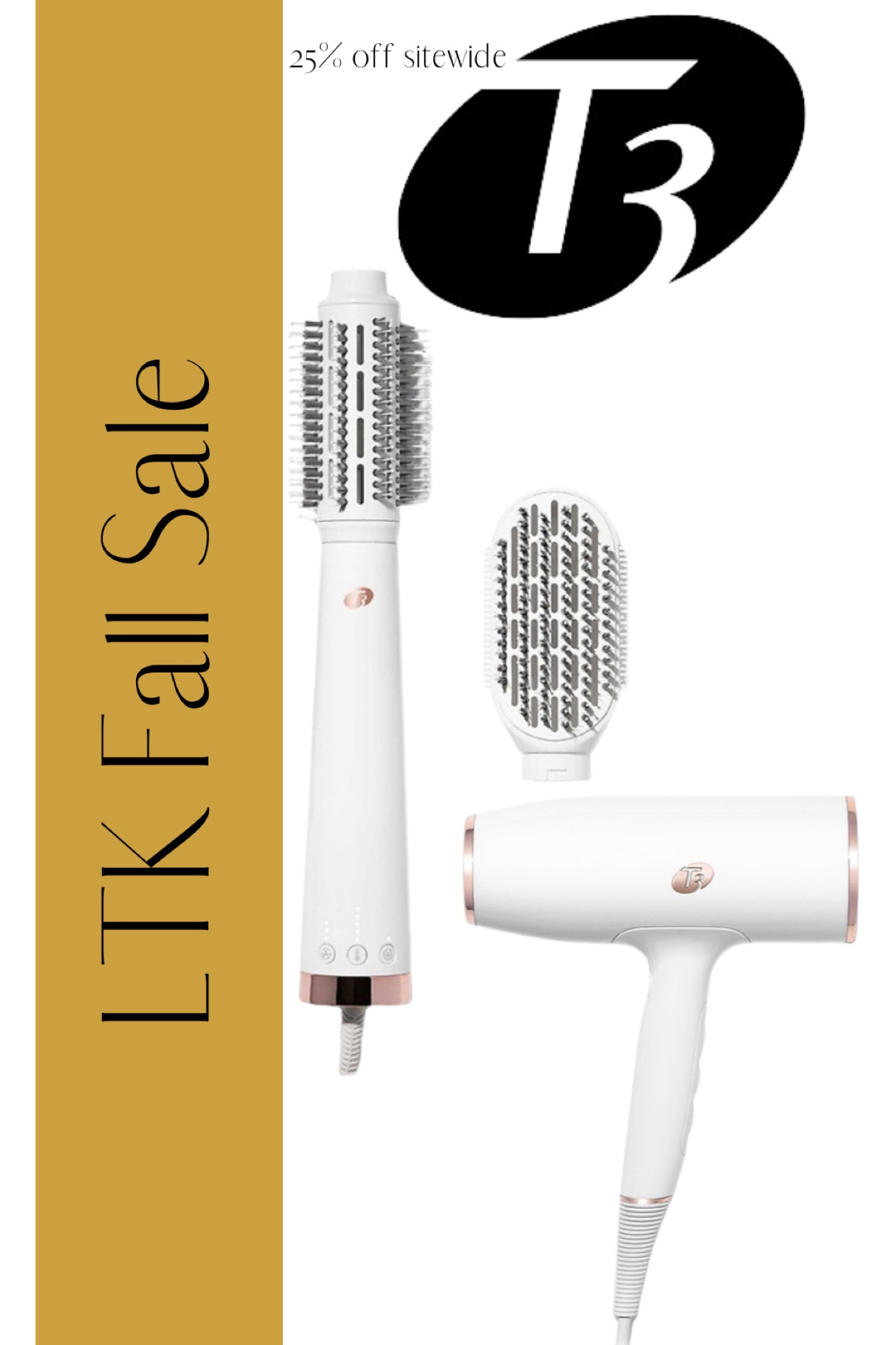 T3 is 20% off SITEWIDE for the LTK Sale!! Today-Sept 20, exclusively in the LTK app.

Hair care, high-end, luxury hair, hair tools, hot tools, blow dryer, hair dryer, dryer brush, round brush, styling tool, hair style, T3, hair products 

#LTKsalealert #LTKbeauty #LTKSale