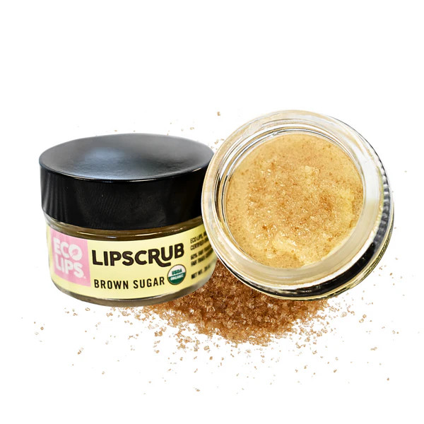 Organic Sugar Lip Scrub, Brown Sugar 0.50 oz. | Eco Lips