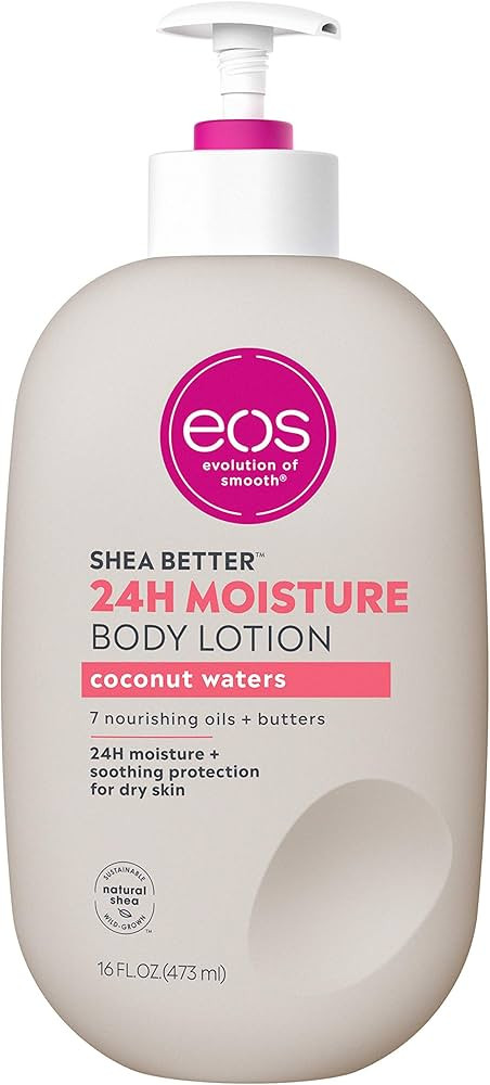 eos Shea Better Body Lotion- Coconut Waters, 24-Hour Moisture Skin Care, Lightweight & Non-Greasy... | Amazon (US)