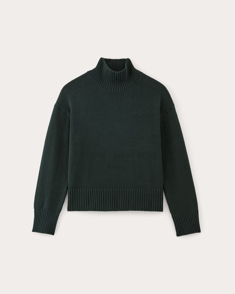 The Boxy Turtleneck in Everyday Cotton | Scarab | Everlane