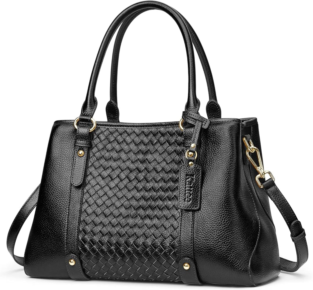 Kattee Women Soft Genuine Leather Satchel Bags Top Handle Crossbody Purses and Handbags Totes Sho... | Amazon (US)