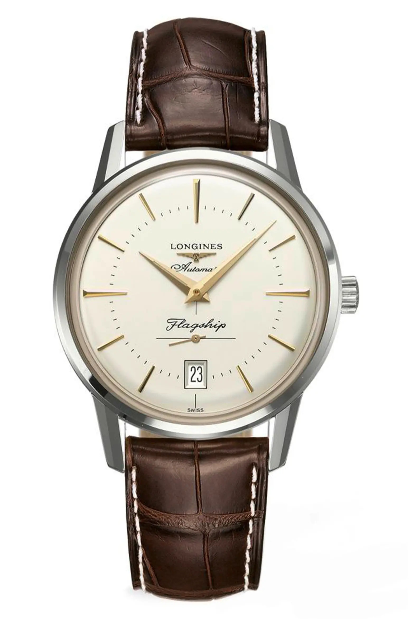 Heritage Flagship Automatic Leather Strap Watch, 38.5mm (Men) | Nordstrom | Nordstrom