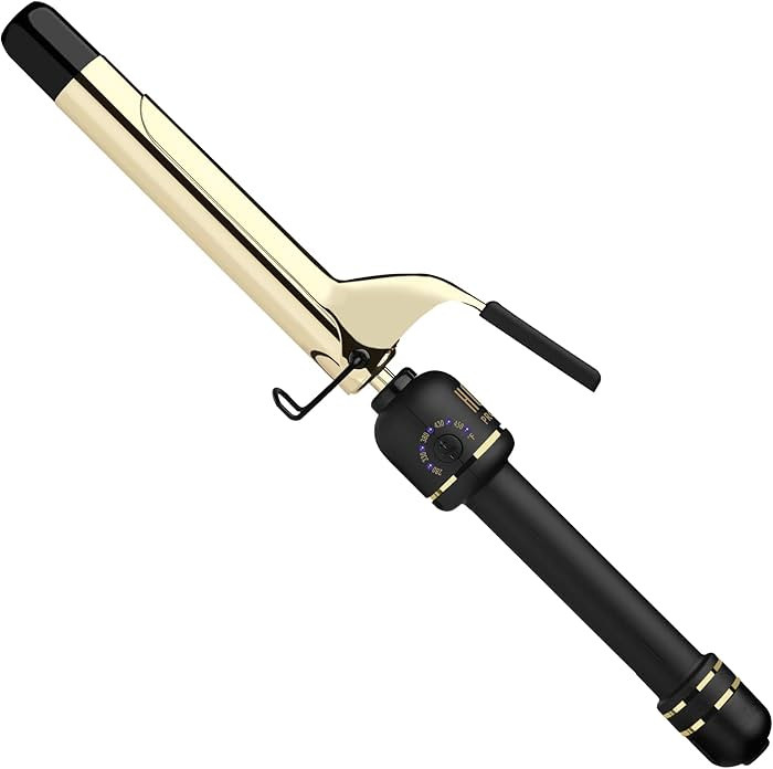 HOT TOOLS New and Improved 24K Gold Professional 1" Extended Barrel Curling Iron with Clamp for B... | Amazon (US)