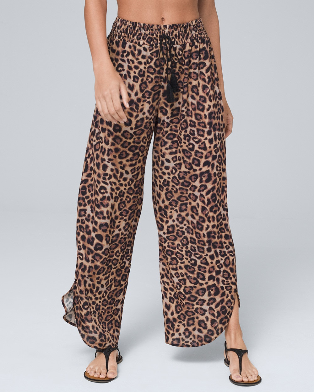 Tie-Front Wrap Beach/Swim Pants | White House Black Market