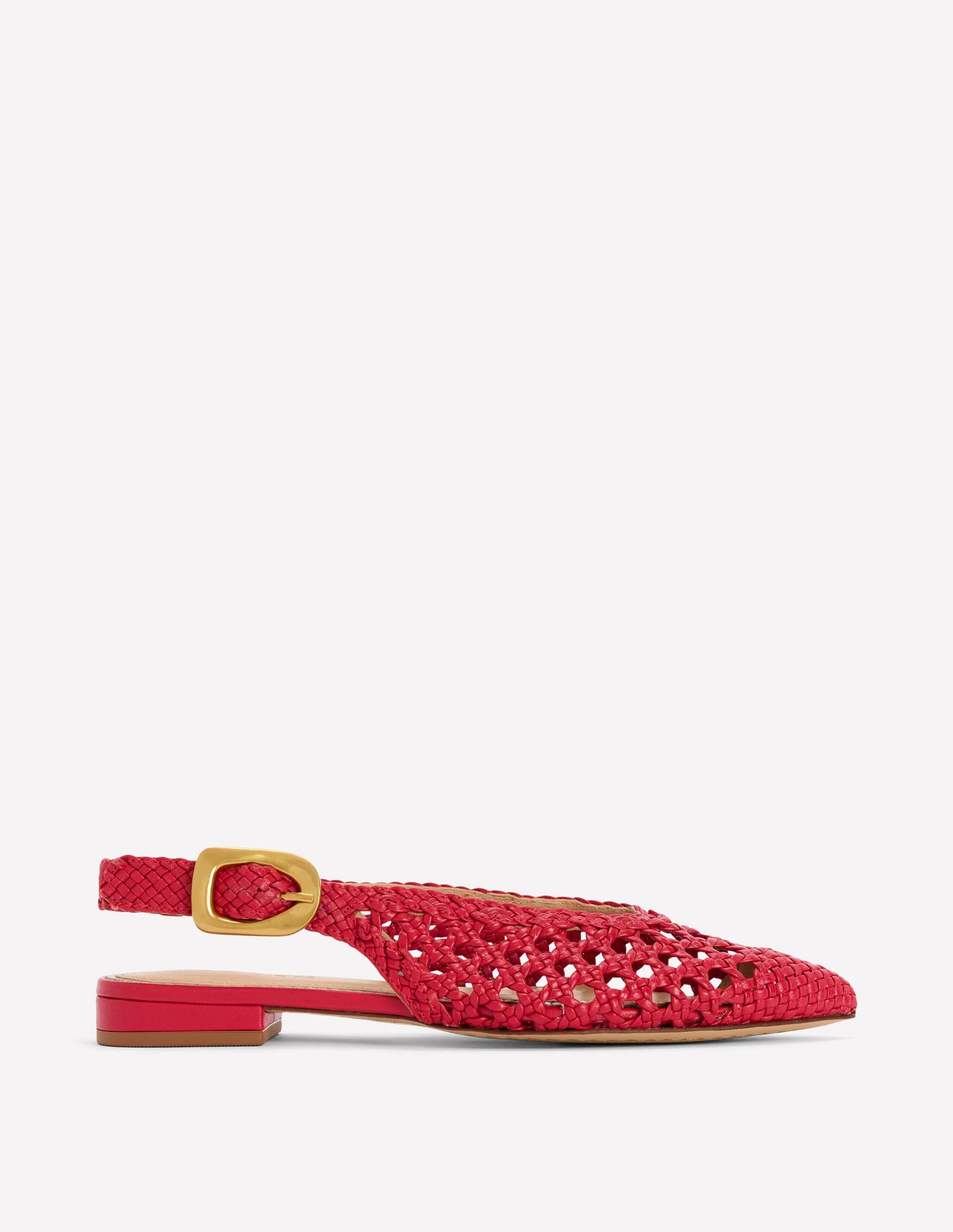 High Cut Flat Point-Red Weave | Boden (US)