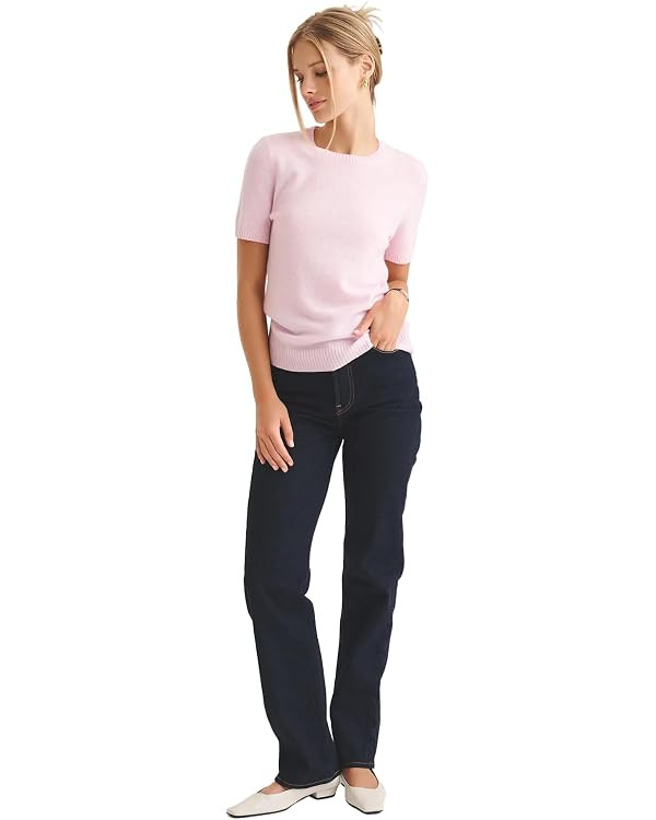 NAADAM, Women's 100% Cashmere Basic Short Sleeve Sweater | Amazon (US)