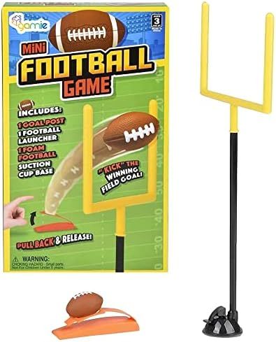 Gamie Desktop Football Game, Mini Table Top Sports Games with Post and Foam Football, Indoor Finger  | Amazon (US)