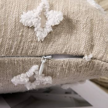 MIULEE Set of 2 Decorative Throw Pillow Covers Rhombic Jacquard Pillowcase Soft Square Cushion Ca... | Amazon (US)