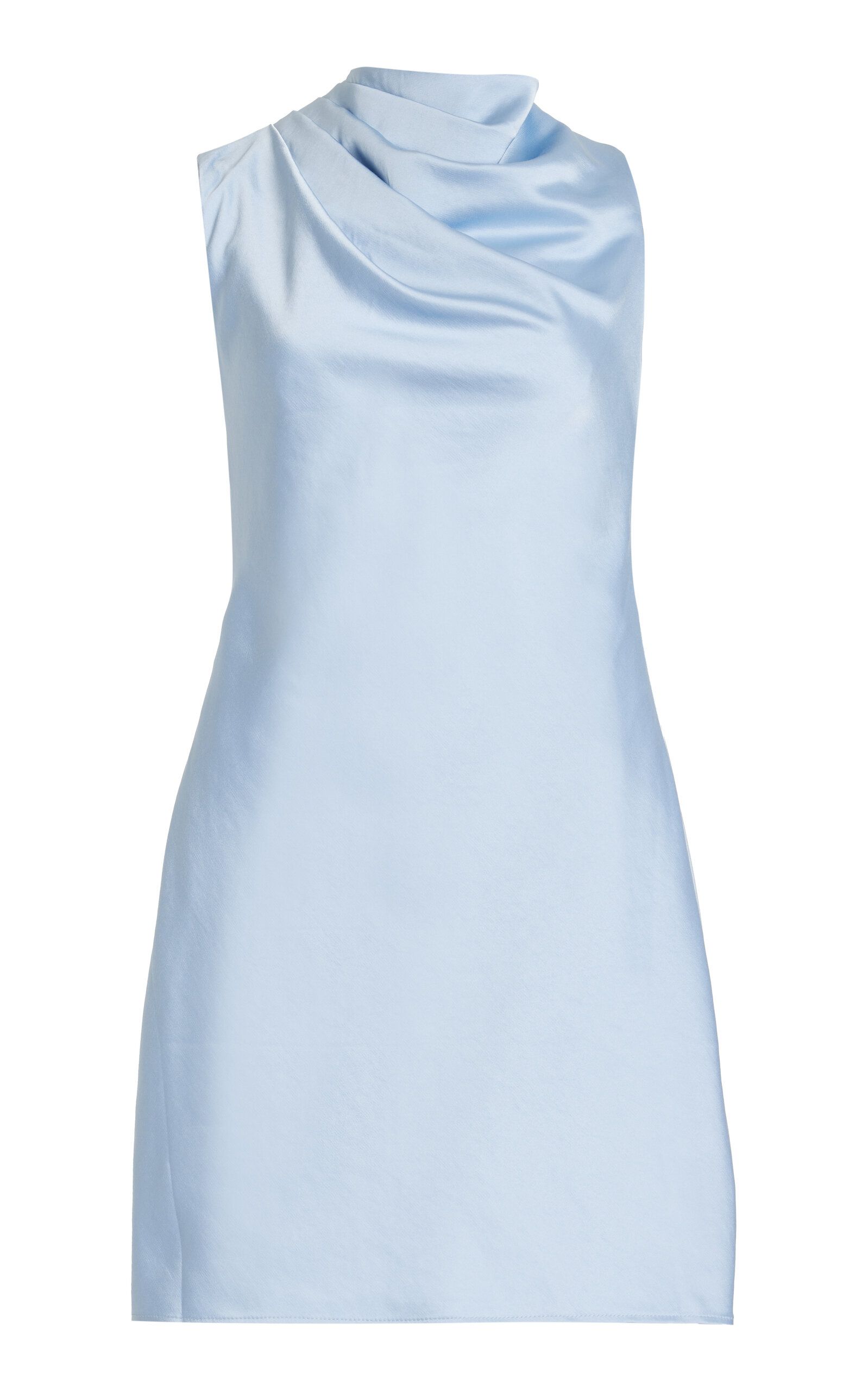 Annabel Draped Satin One-Shoulder Mini Dress | Moda Operandi (Global)